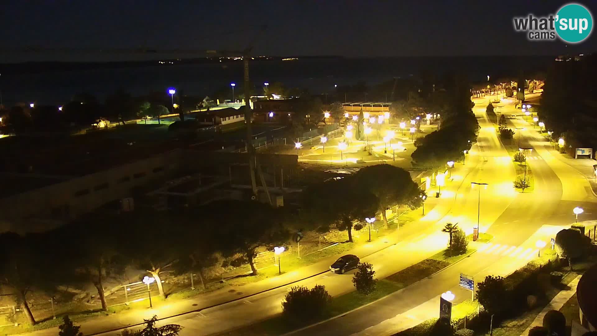 Portorož Live Webcam – view of the marina and tennis courts