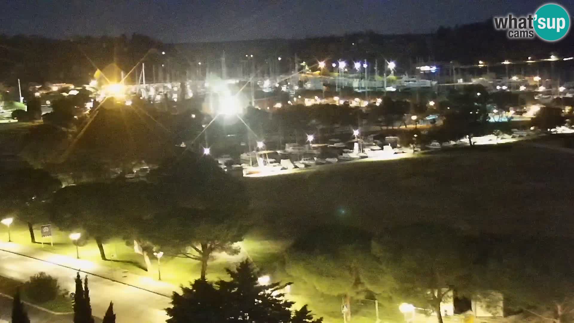 Portorož Live Webcam – view of the marina and tennis courts