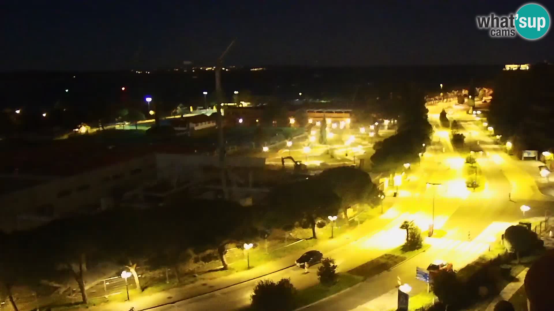 Portorož Live Webcam – view of the marina and tennis courts