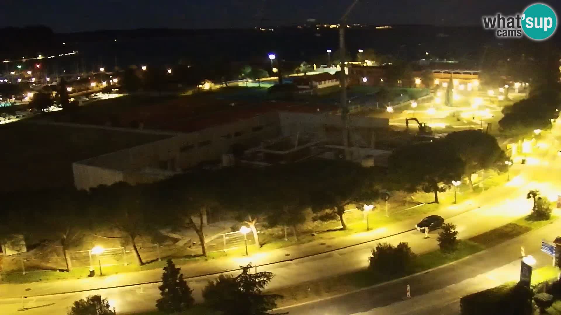 Portorož Live Webcam – view of the marina and tennis courts