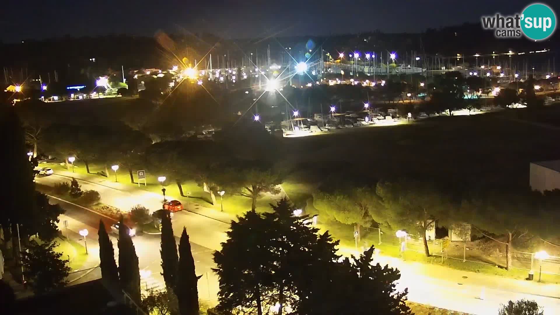 Portorož Live Webcam – view of the marina and tennis courts