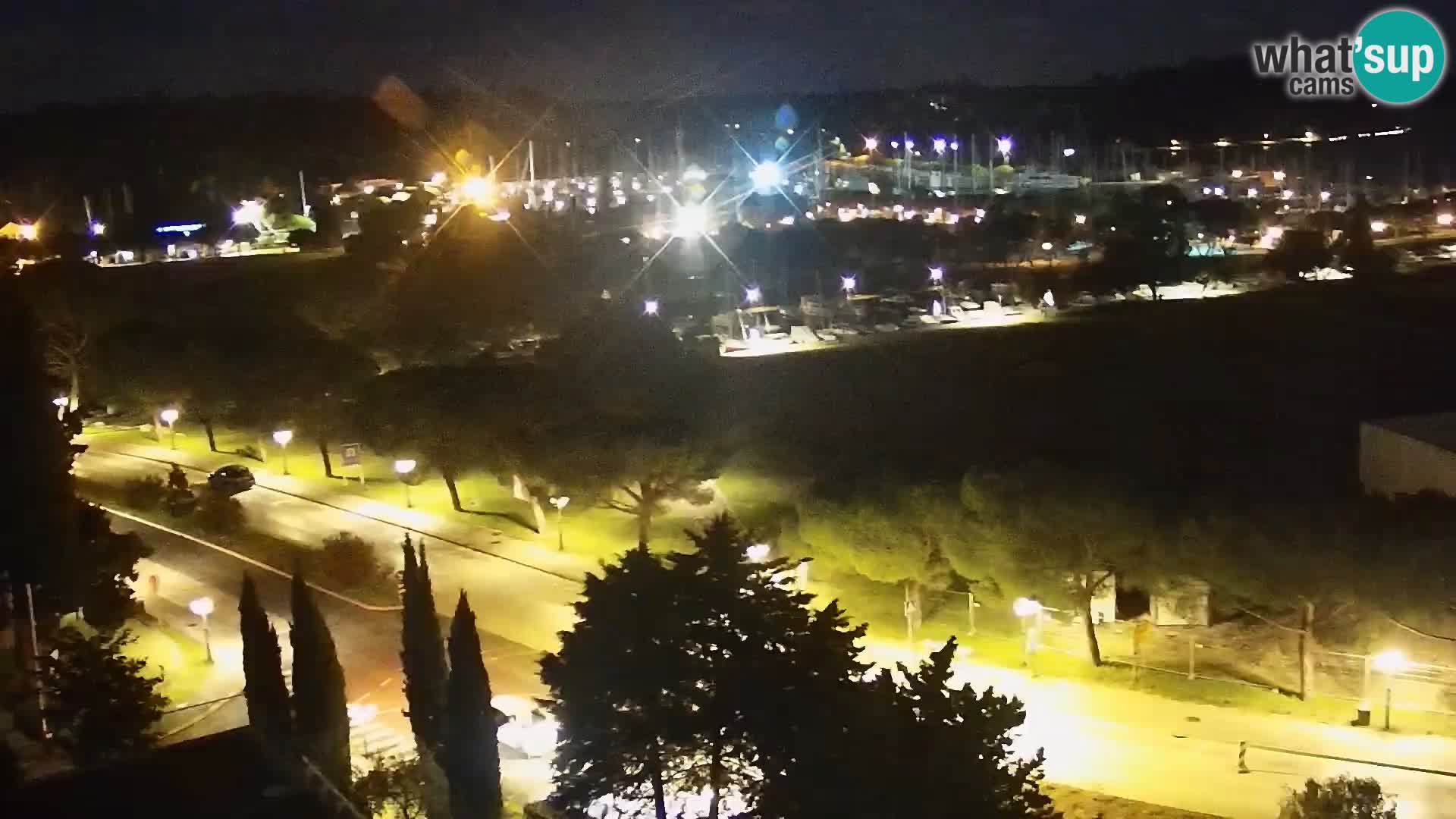 Portorož Live Webcam – view of the marina and tennis courts