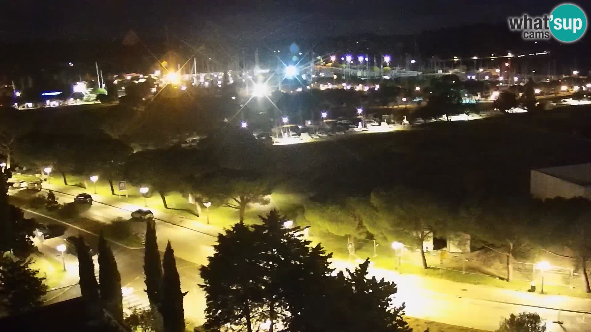 Portorož Live Webcam – view of the marina and tennis courts