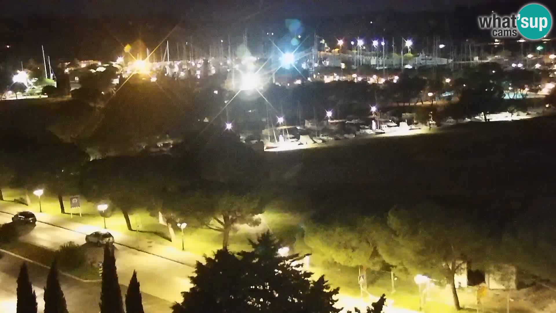 Portorož Live Webcam – view of the marina and tennis courts