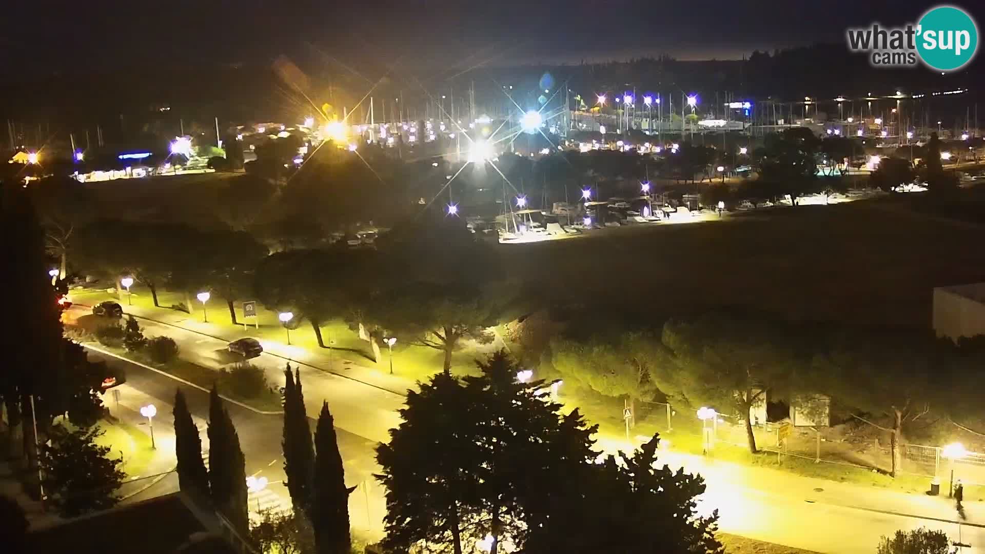 Portorose Live Webcam – vista sulla marina e i campi da tennis