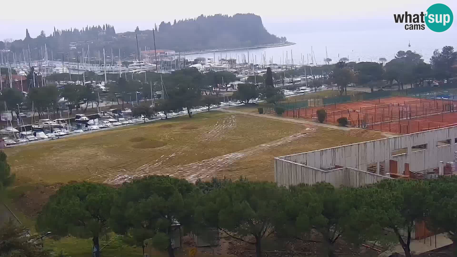 Portorose Live Webcam – vista sulla marina e i campi da tennis