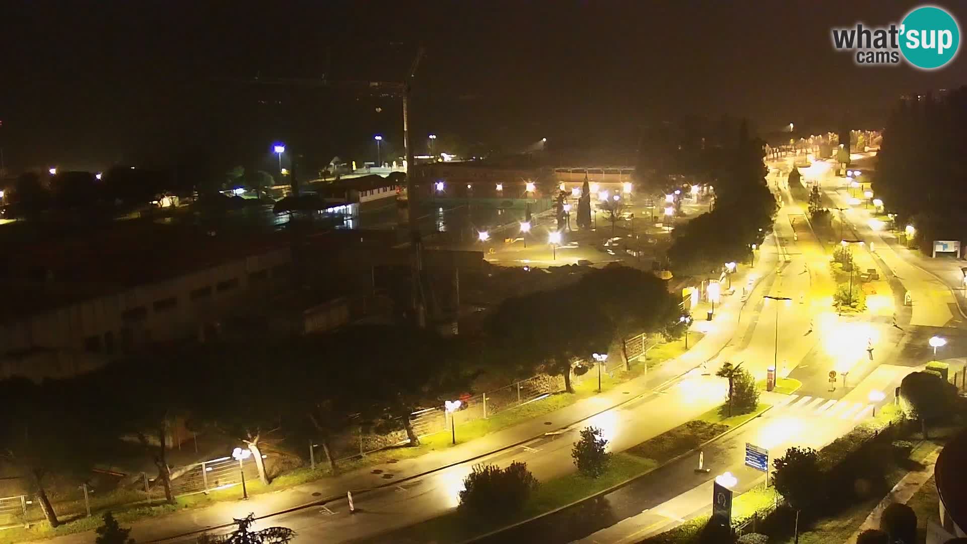 Portorož Live Webcam – view of the marina and tennis courts