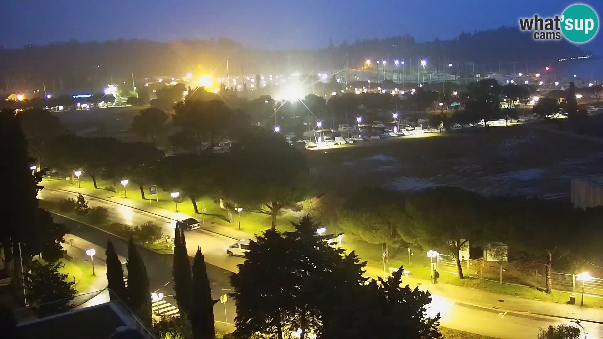 Portorož Live Webcam – view of the marina and tennis courts