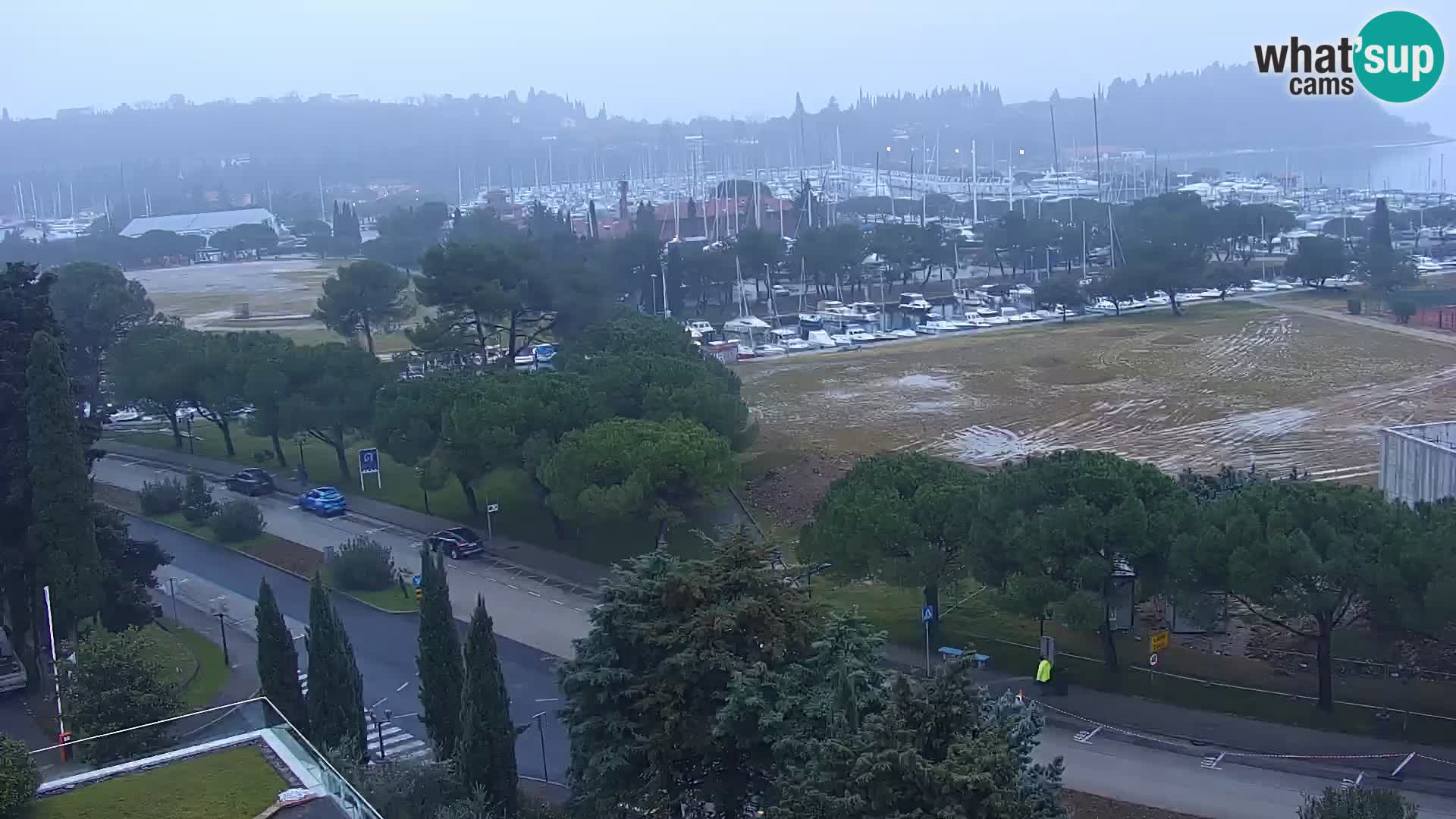 Portorose Live Webcam – vista sulla marina e i campi da tennis