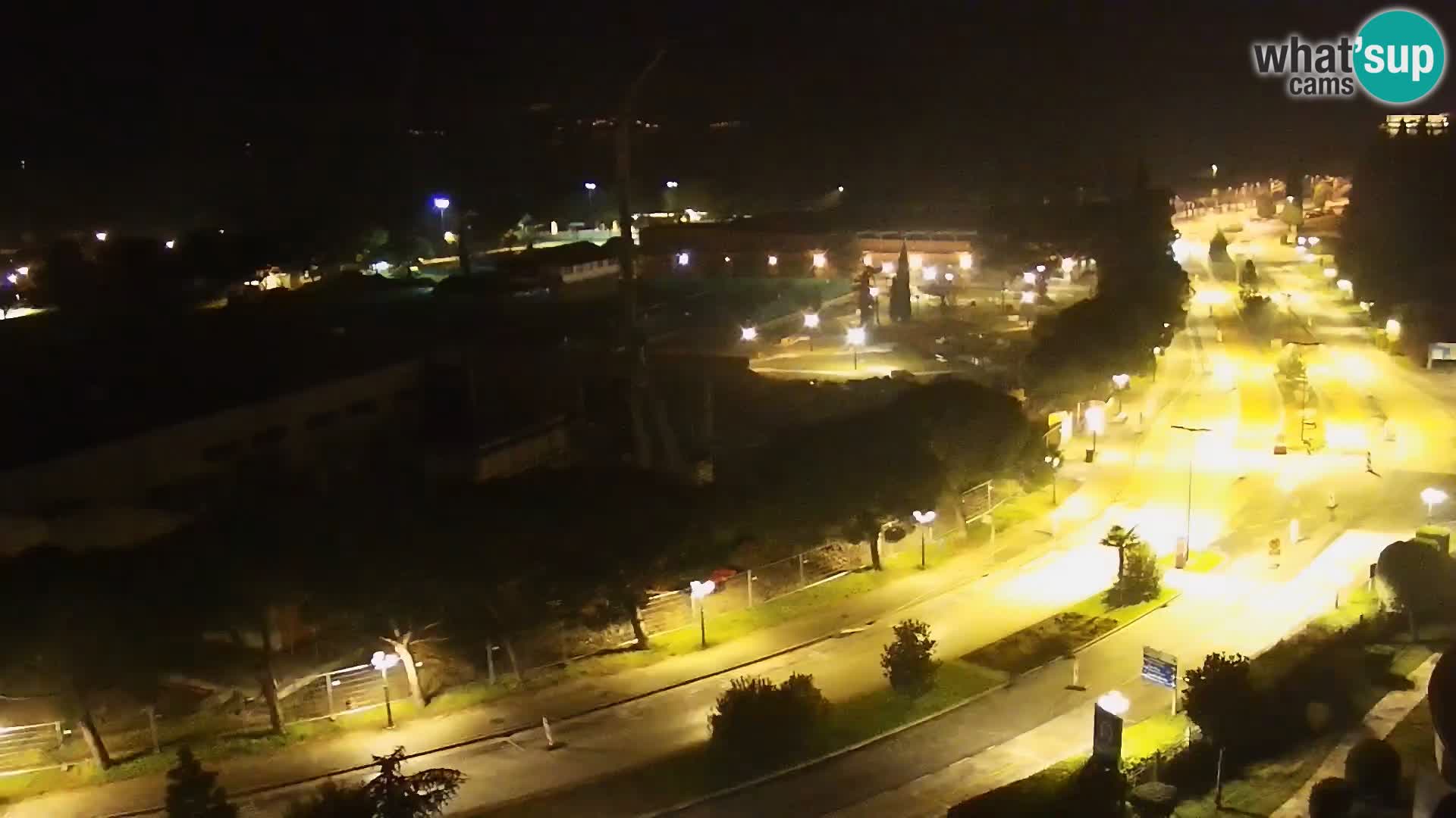 Portorož Live Webcam – view of the marina and tennis courts