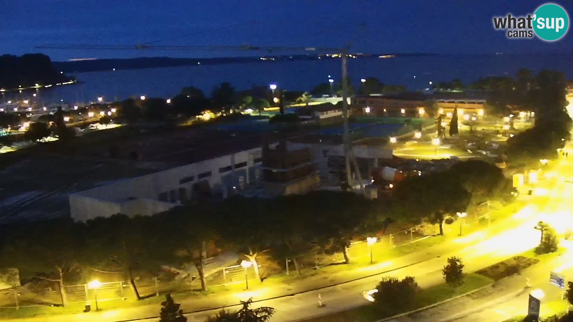 Portorož Live Webcam – view of the marina and tennis courts