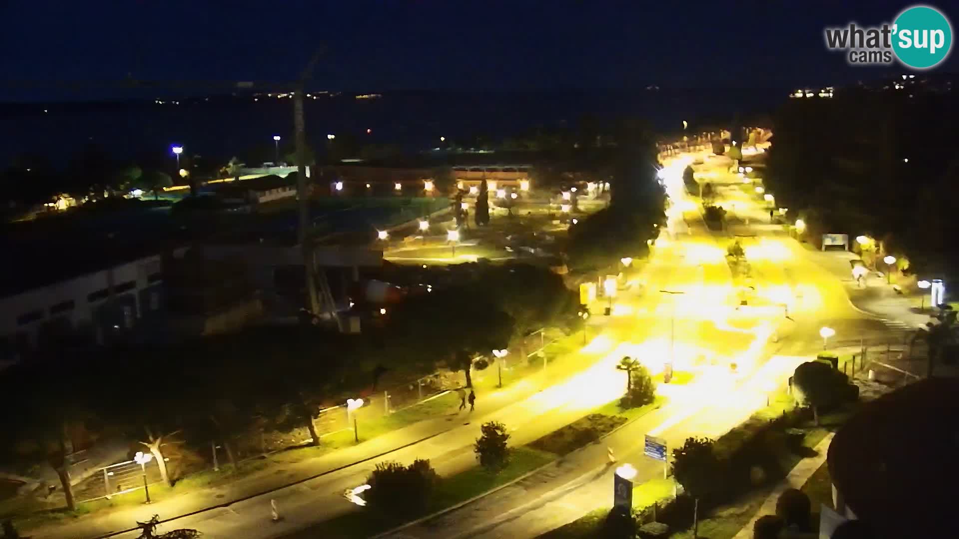 Portorož Live Webcam – vue sur la marina et les courts de tennis