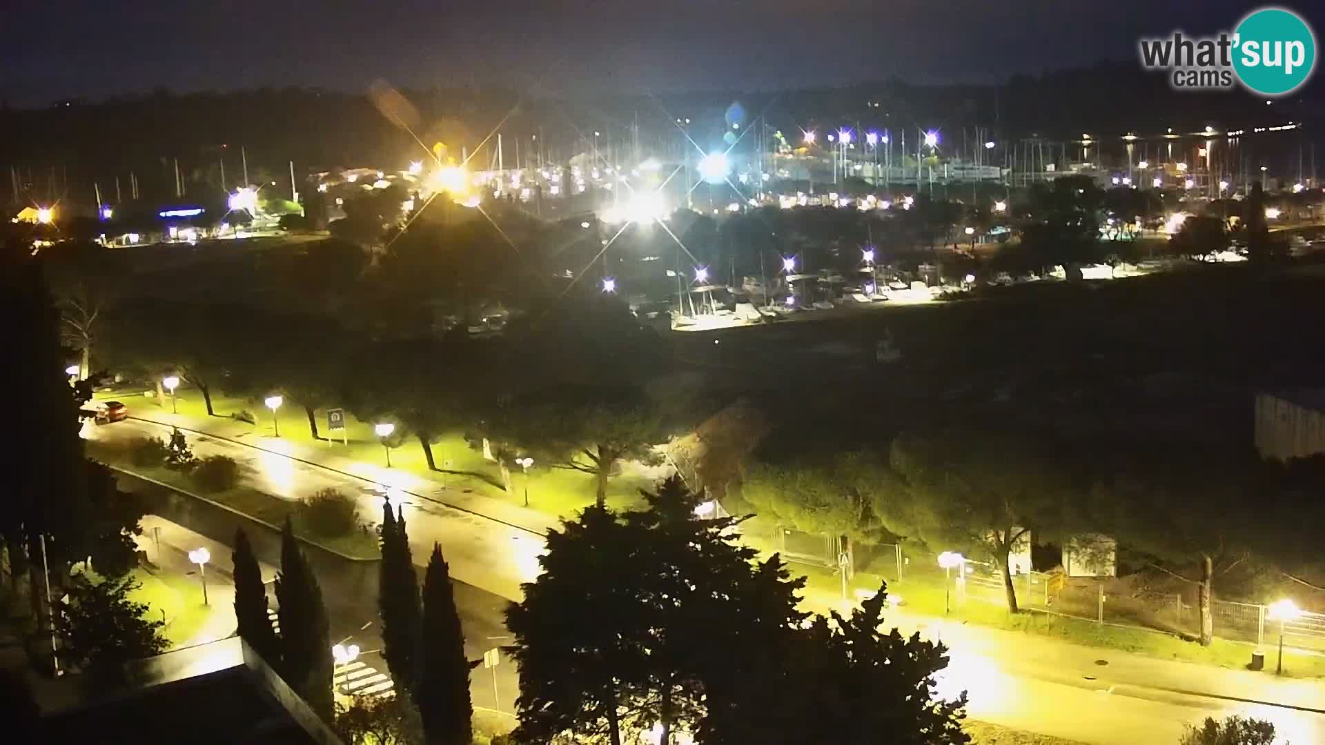 Portorož Live Webcam – view of the marina and tennis courts