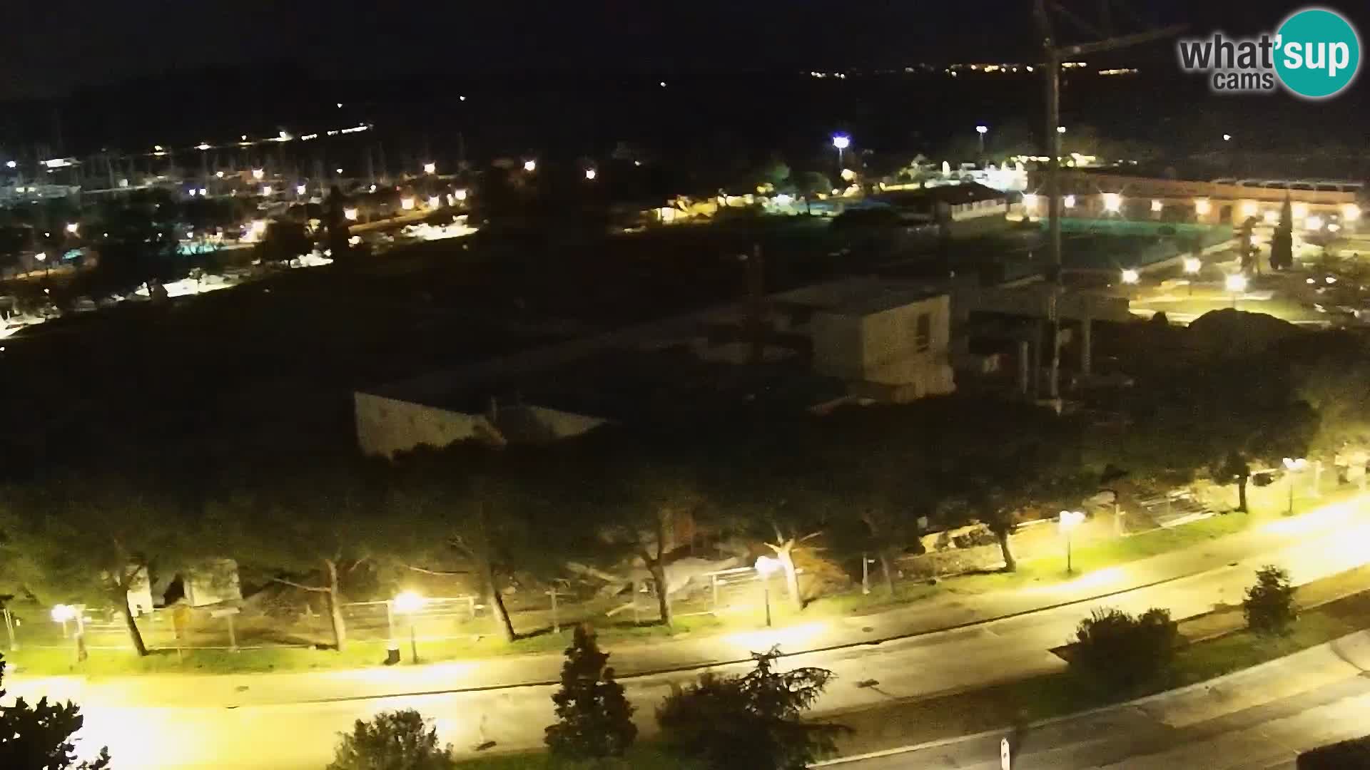 Portorož Live Webcam – view of the marina and tennis courts