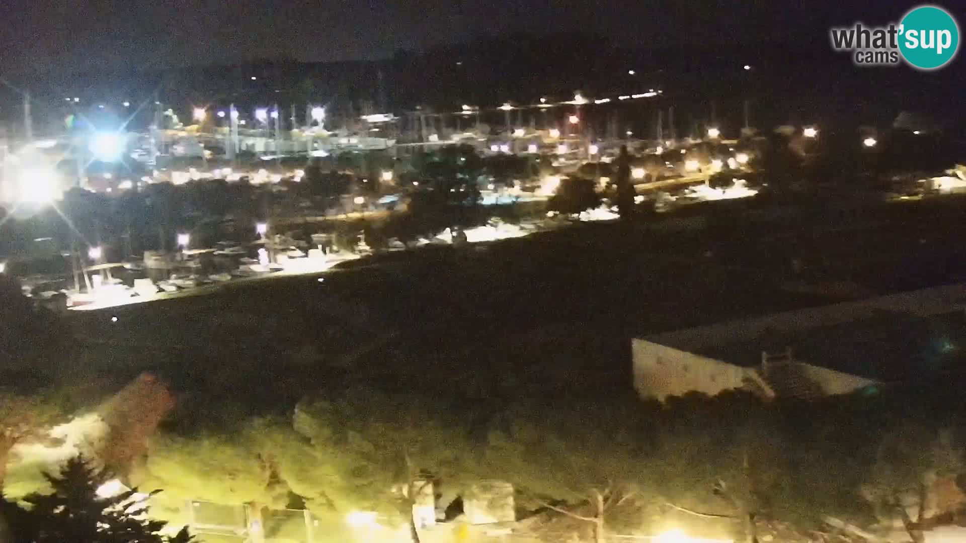 Portorož Live Webcam – vue sur la marina et les courts de tennis