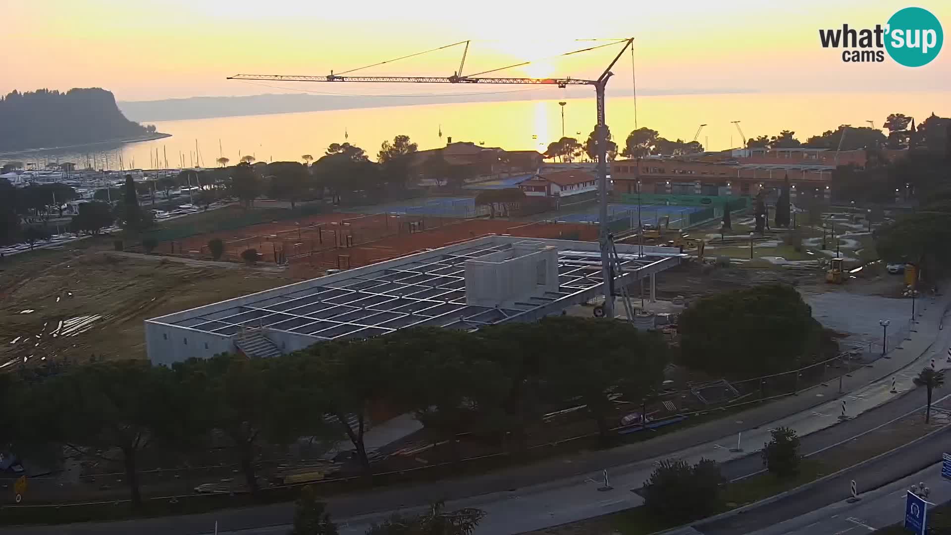 Marina di Portorose e il golfo di Piran