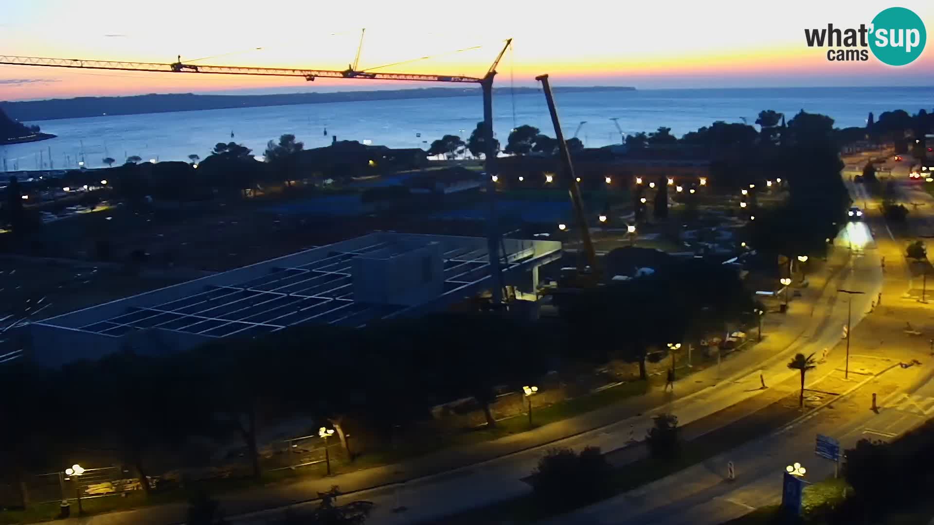 Portorose Live Webcam – vista sulla marina e i campi da tennis