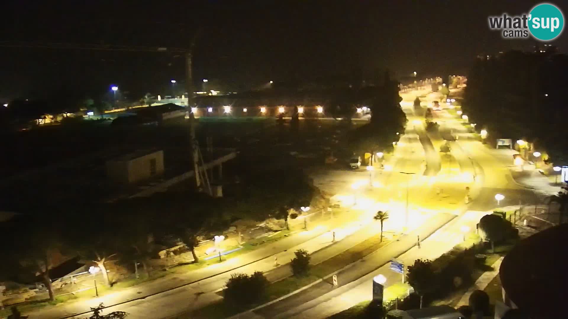 Portorož Live Webcam – vue sur la marina et les courts de tennis