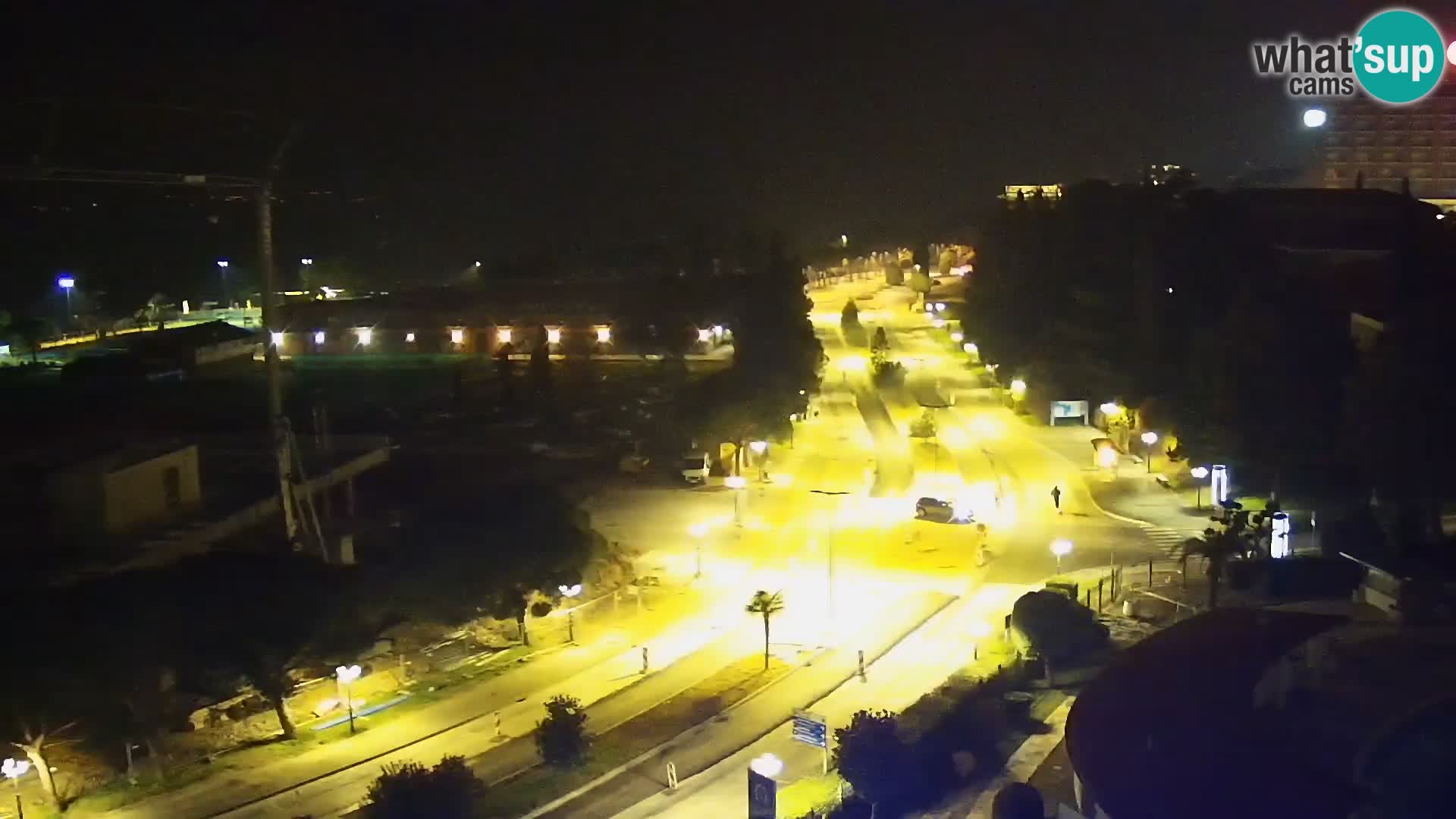 Portorož Live Webcam – view of the marina and tennis courts