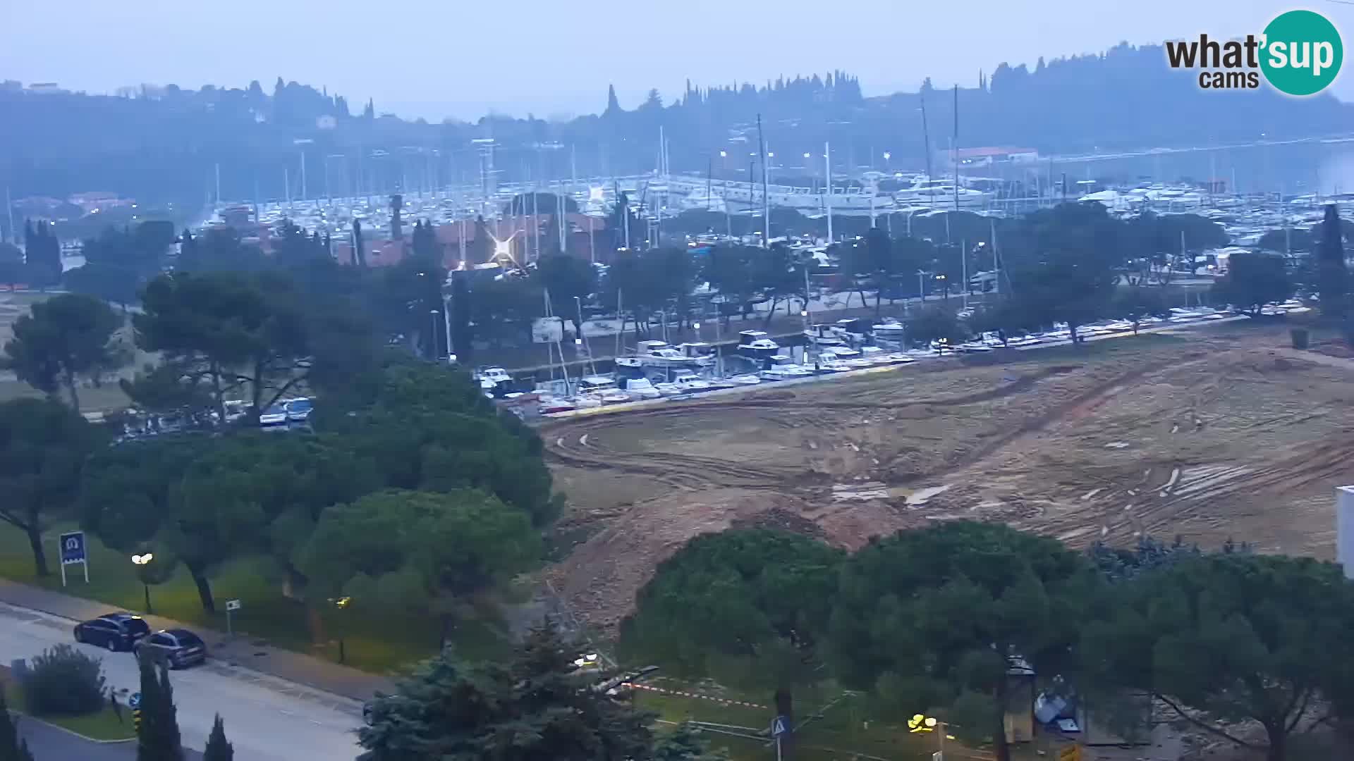 Portorose Live Webcam – vista sulla marina e i campi da tennis