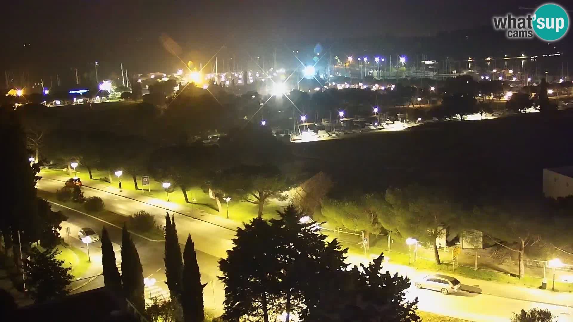 Portorož Live Webcam – vue sur la marina et les courts de tennis