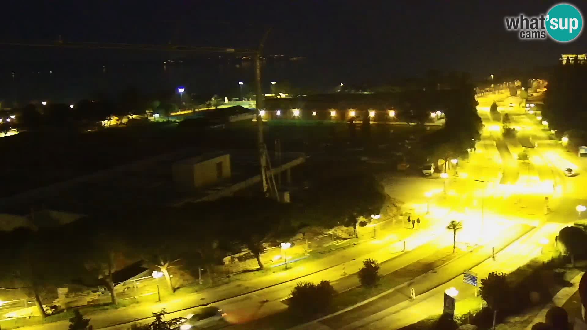 Portorož camera en vivo – vista del puerto deportivo y las canchas de tenis