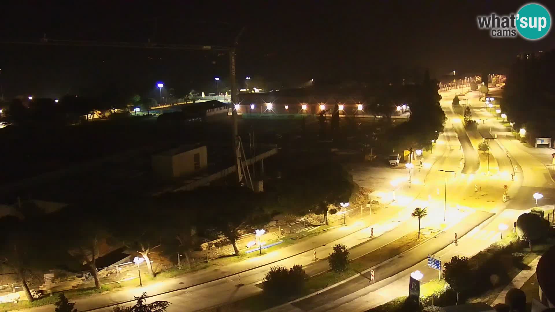 Portorož Live Webcam – view of the marina and tennis courts