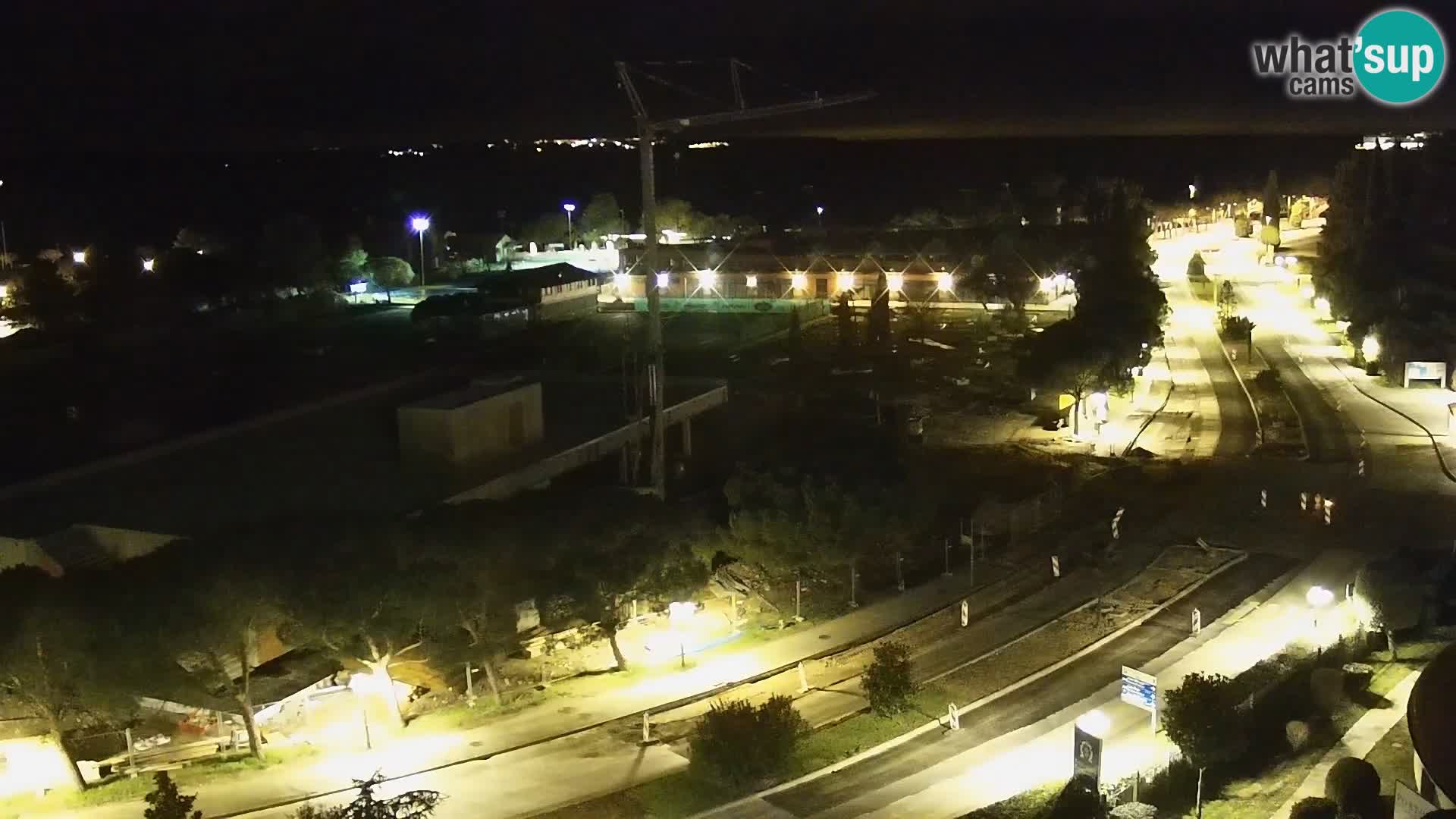 Portorož Live Webcam – view of the marina and tennis courts