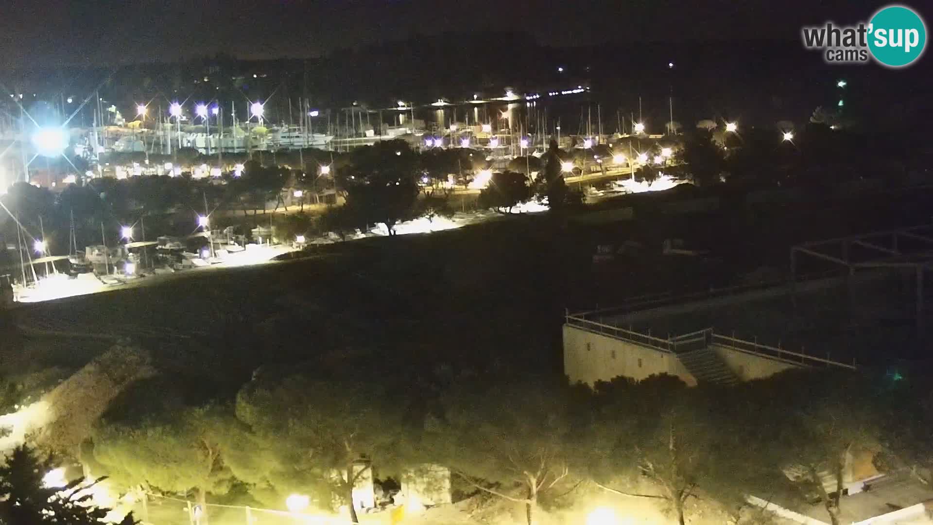 Portorož Webcam – Blick auf den Yachthafen und die Tennisplätze