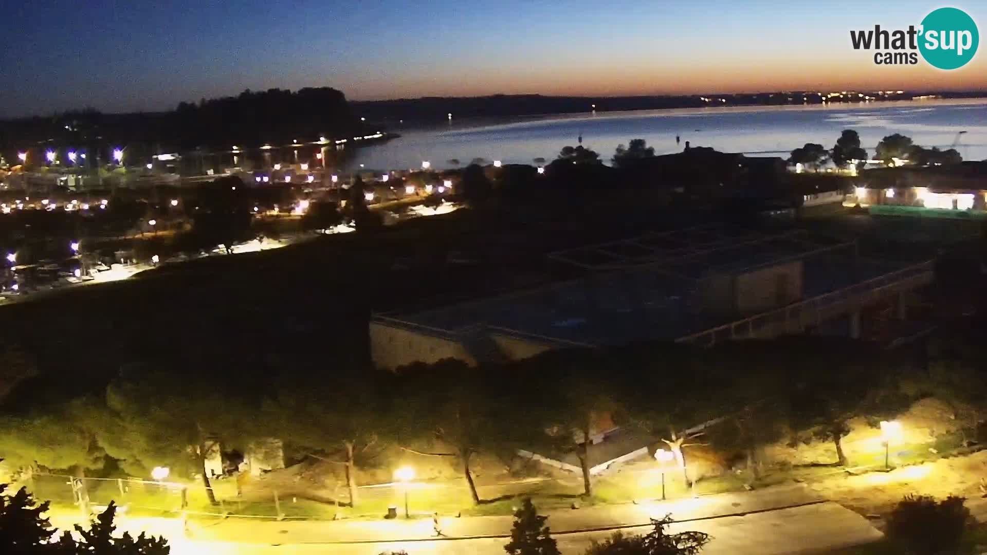 Portorož Live Webcam – view of the marina and tennis courts