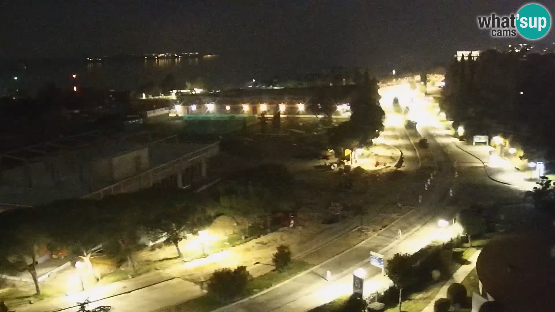 Portorož Live Webcam – vue sur la marina et les courts de tennis