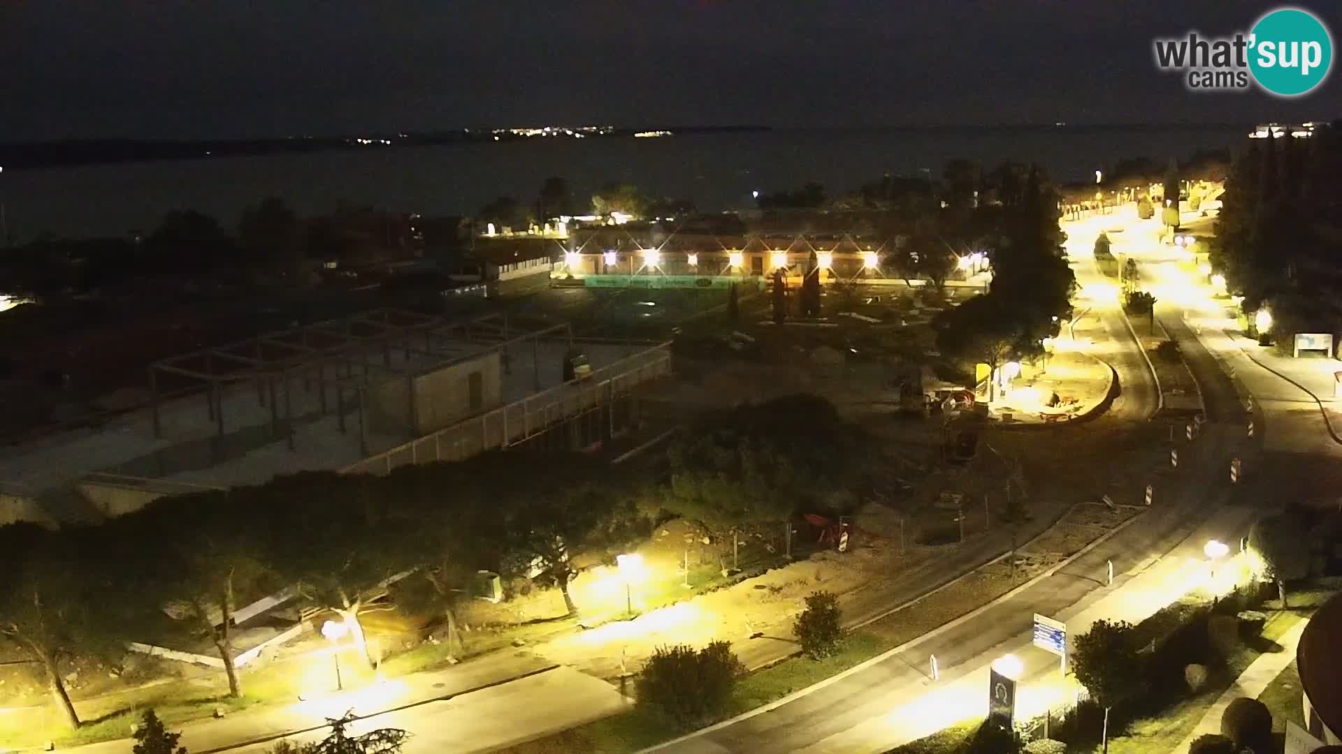 Portorož Webcam – Blick auf den Yachthafen und die Tennisplätze