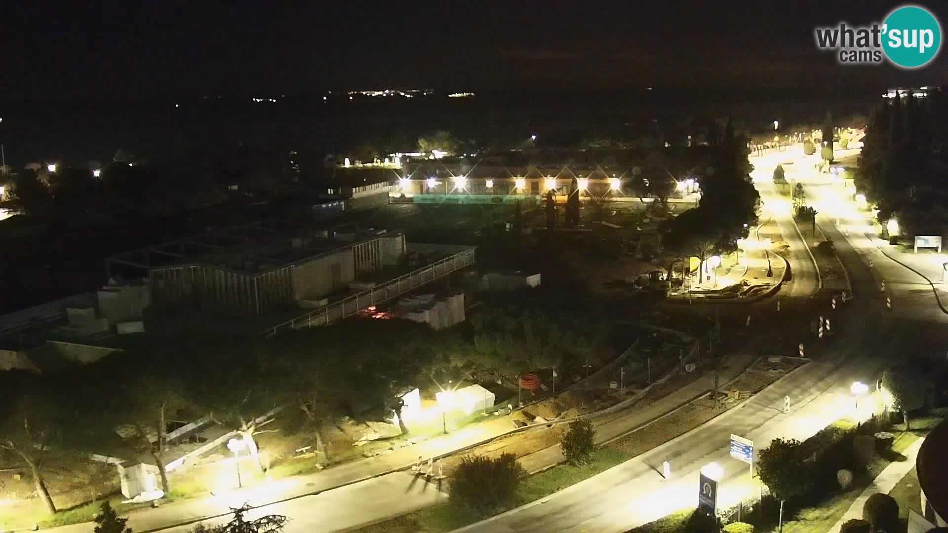 Portorož Live Webcam – vue sur la marina et les courts de tennis