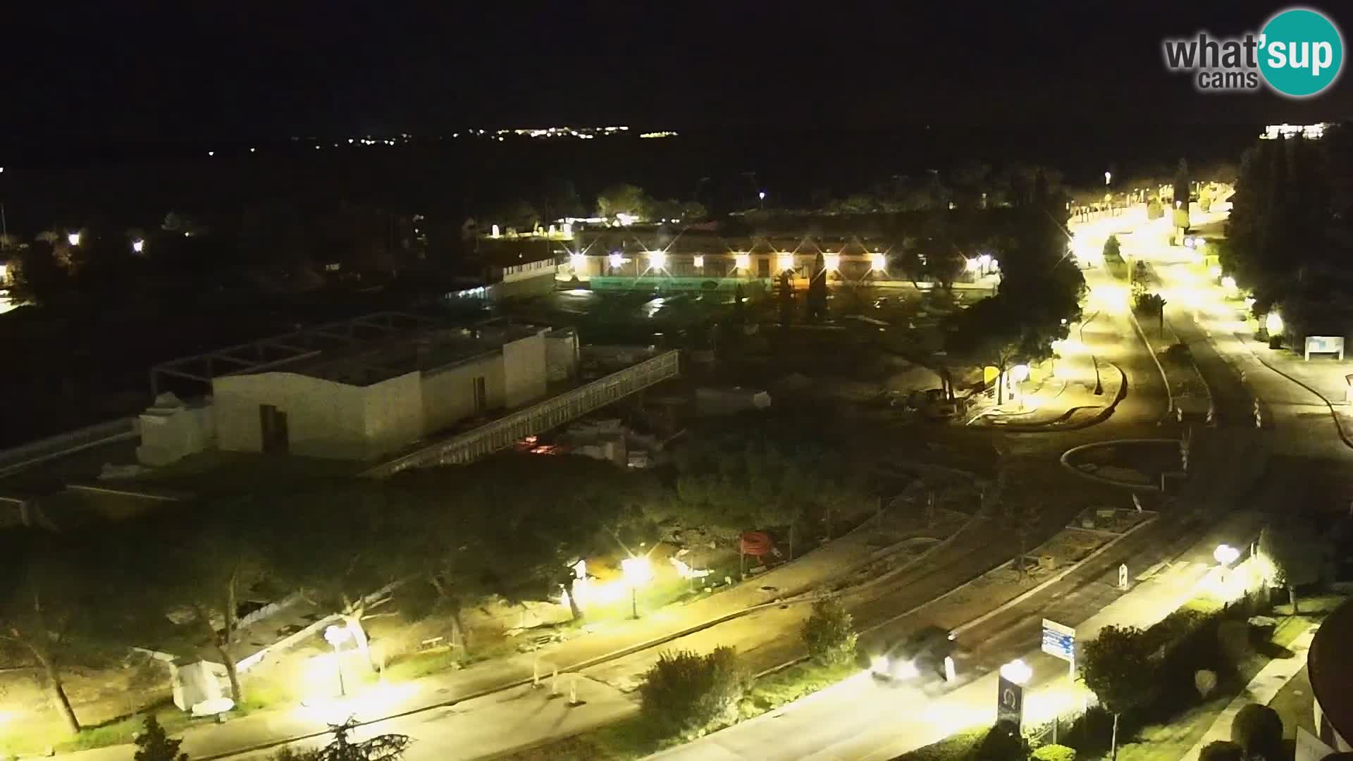 Portorož Live Webcam – vue sur la marina et les courts de tennis