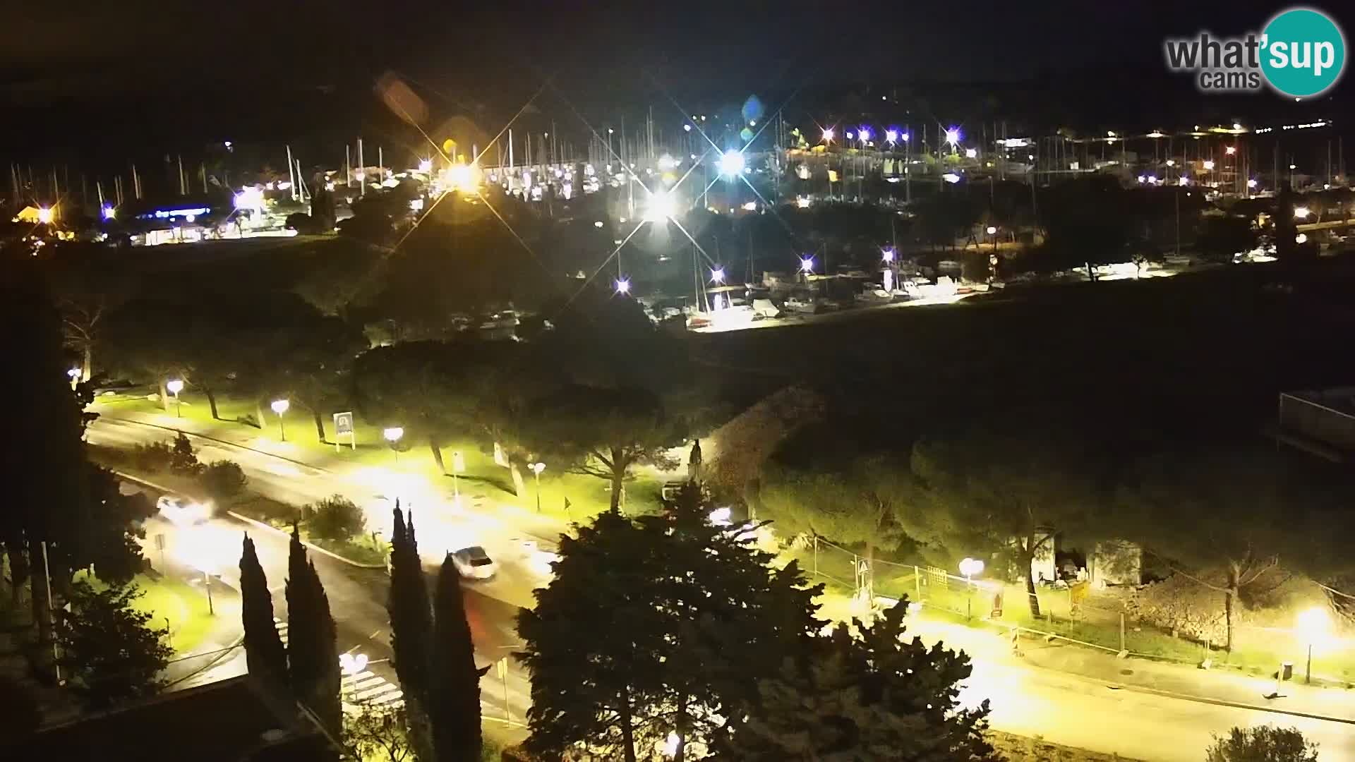 Portorose Live Webcam – vista sulla marina e i campi da tennis