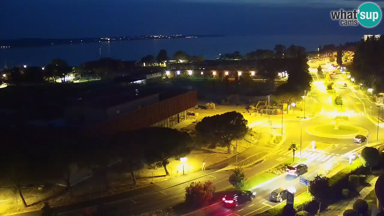 Portorož Live Webcam – view of the marina and tennis courts