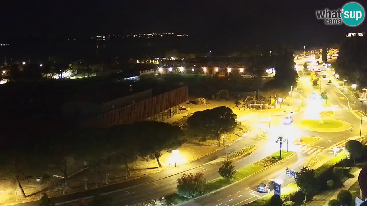 Portorose Live Webcam – vista sulla marina e i campi da tennis