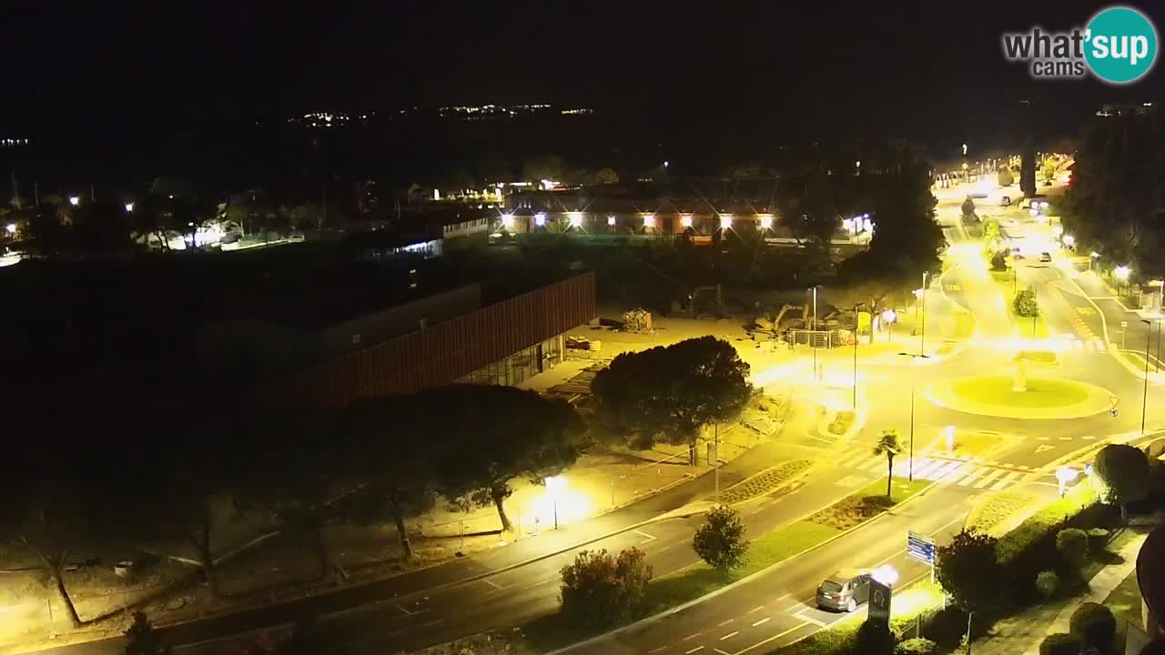 Portorož Live Webcam – view of the marina and tennis courts