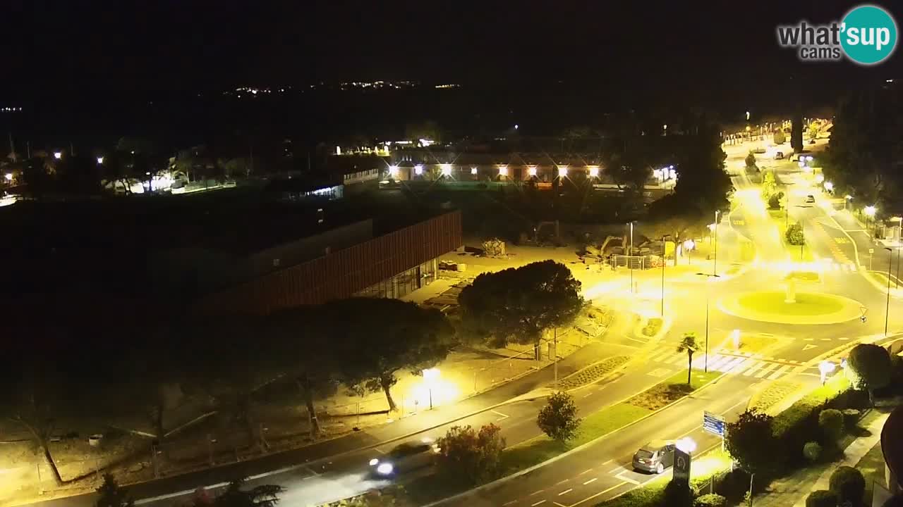 Portorose Live Webcam – vista sulla marina e i campi da tennis