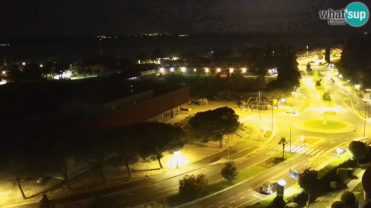 Portorož Webcam – Blick auf den Yachthafen und die Tennisplätze
