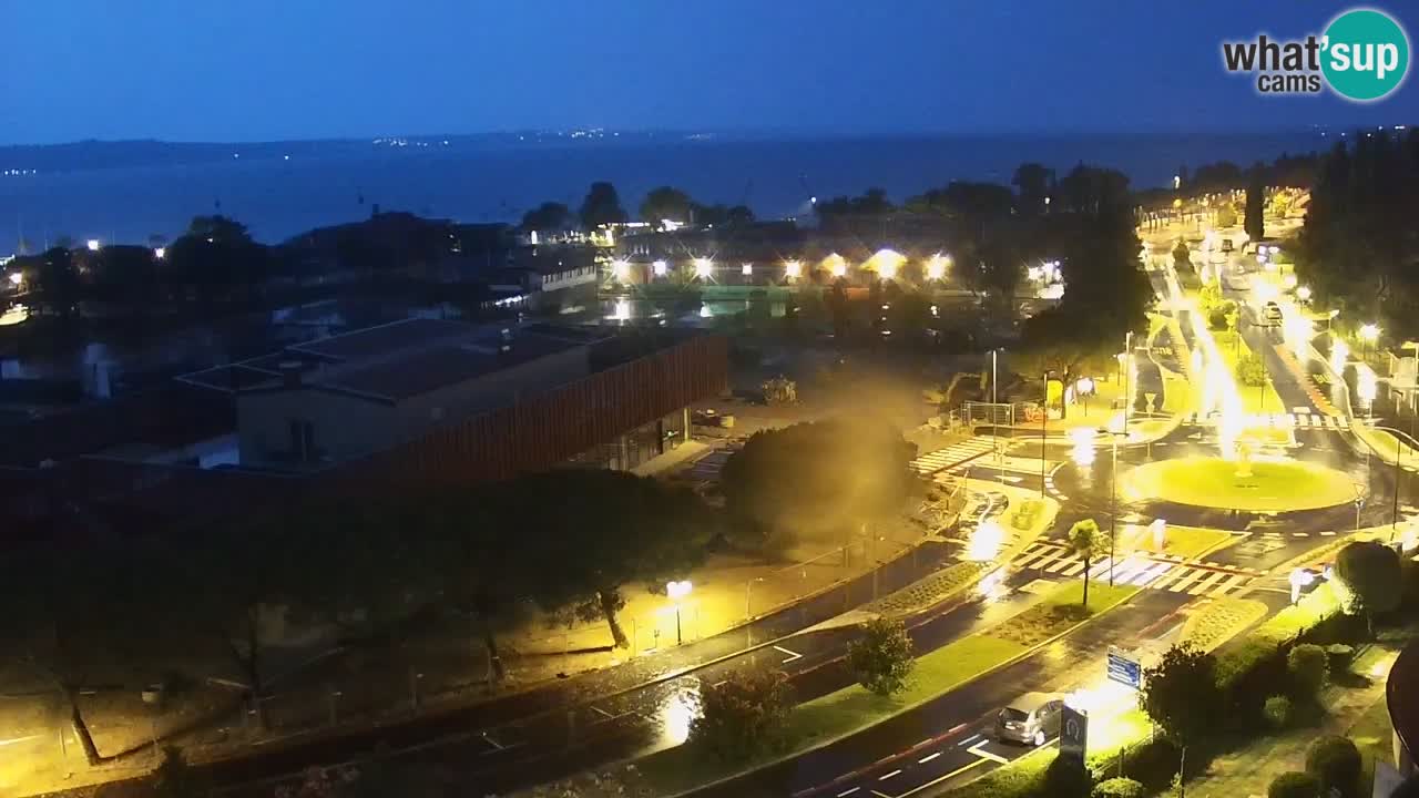 Portorož spletna kamera – pogled na marino in teniška igrišča