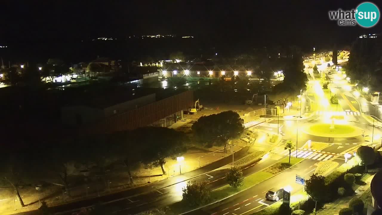 Portorož Webcam – Blick auf den Yachthafen und die Tennisplätze