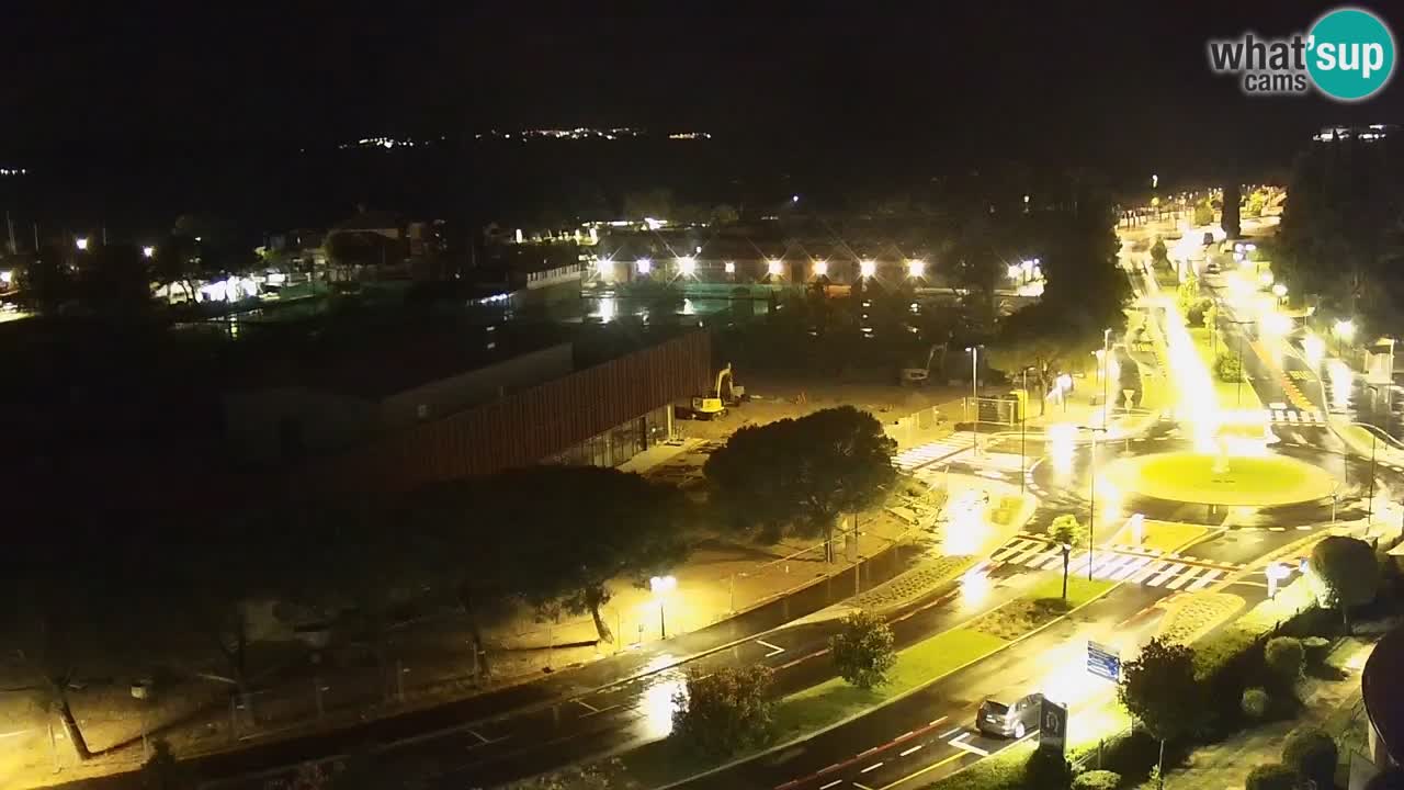 Portorož spletna kamera – pogled na marino in teniška igrišča
