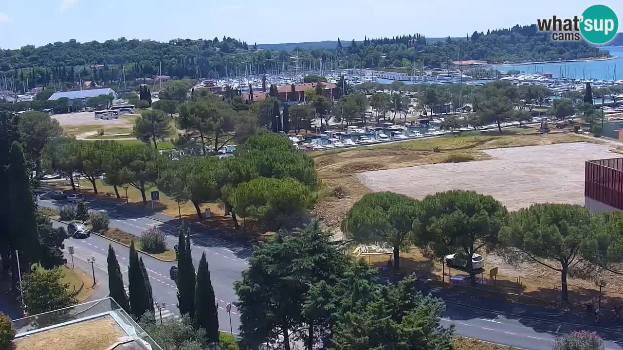 Portorož Live Webcam – vue sur la marina et les courts de tennis
