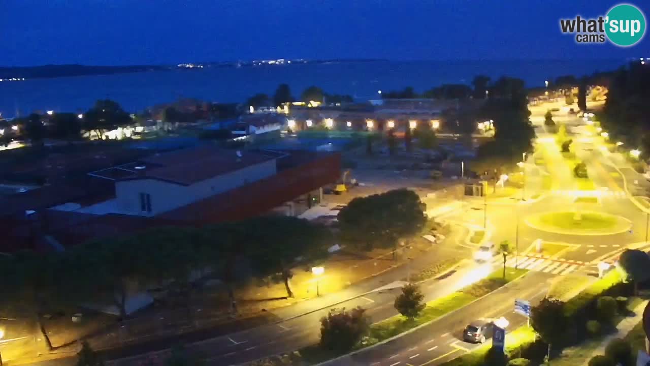 Portorož spletna kamera – pogled na marino in teniška igrišča