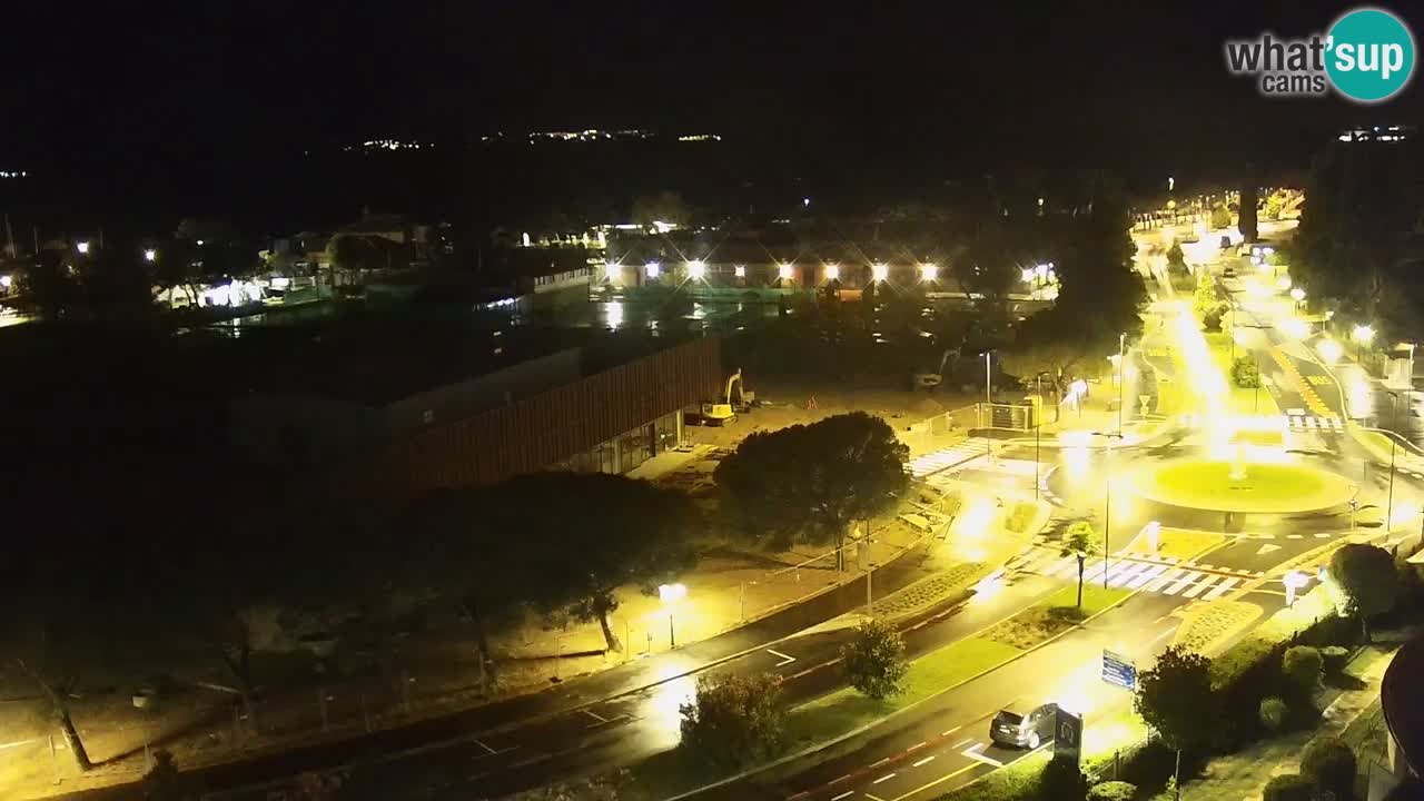 Portorož spletna kamera – pogled na marino in teniška igrišča