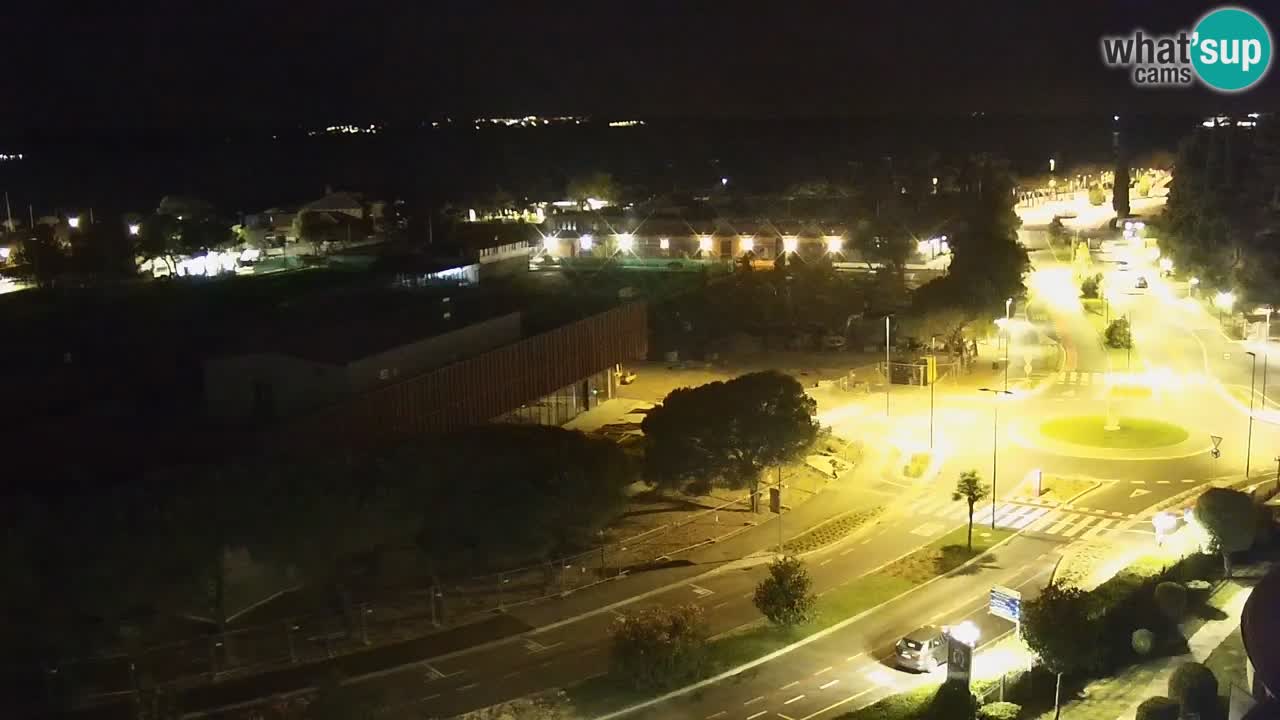 Portorož Live Webcam – vue sur la marina et les courts de tennis