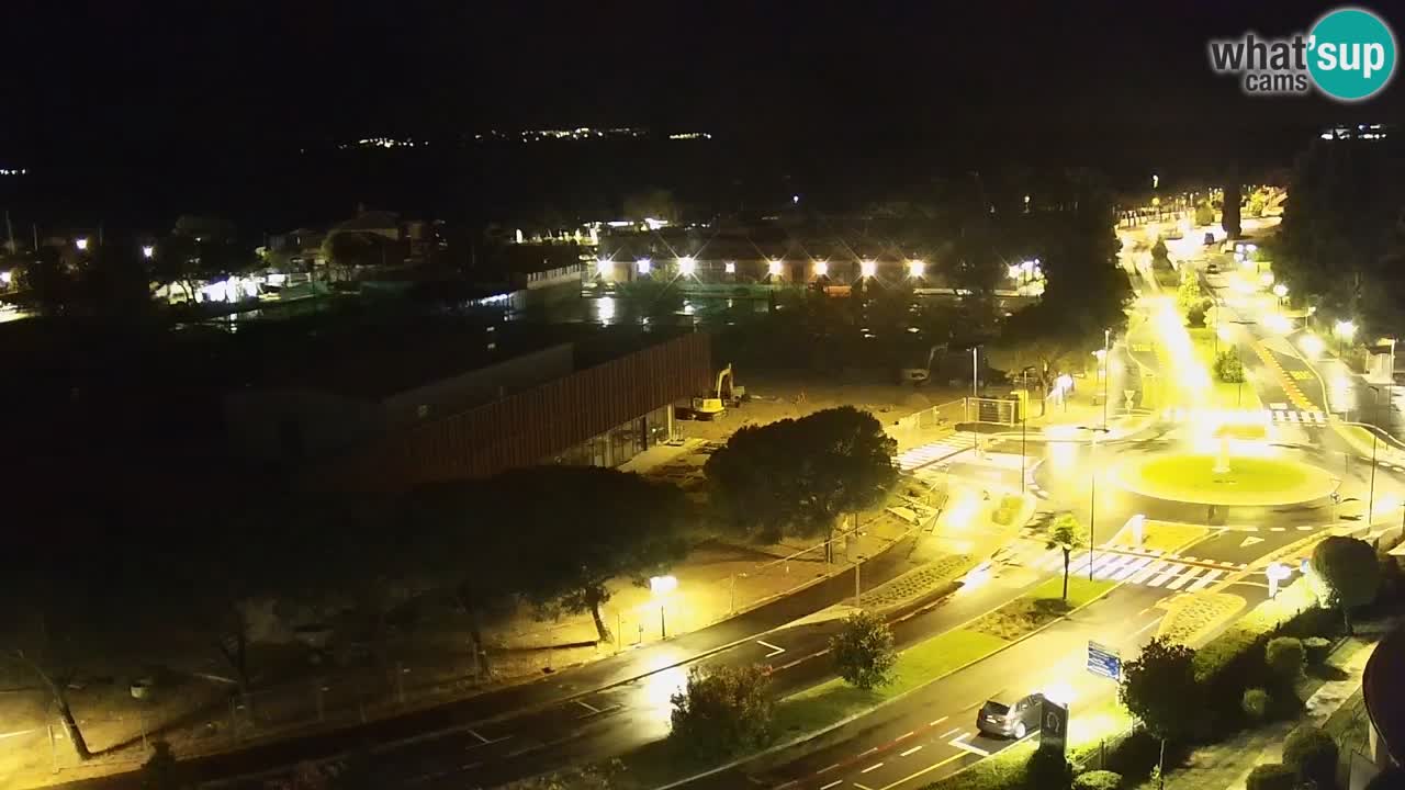 Portorož Live Webcam – vue sur la marina et les courts de tennis