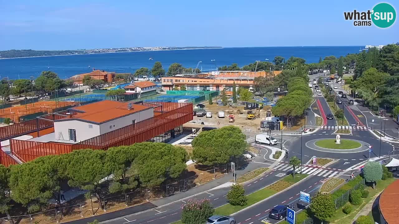 Portorose Live Webcam – vista sulla marina e i campi da tennis