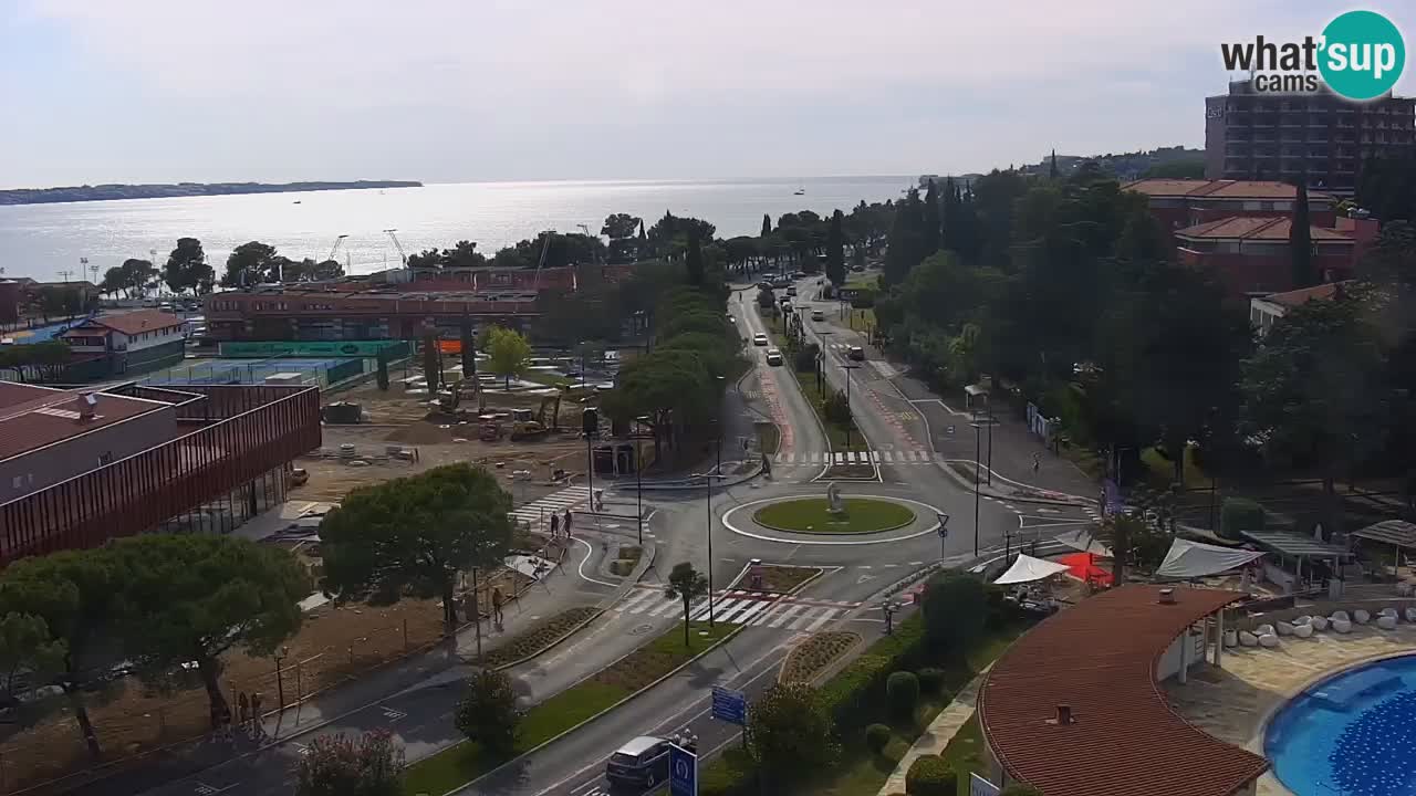 Portorož Live Webcam – view of the marina and tennis courts